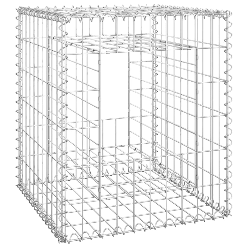 

vidaXL Schanskorf palen 2 st 50x50x60 cm ijzer