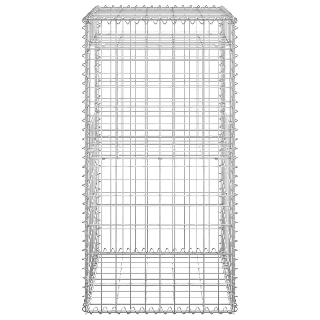 Vas gabionkosaras oszlop 50 x 50 x 100 cm 