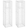 vidaXL gabioonkorvid 2 tk, 50 x 50 x 180 cm, raud