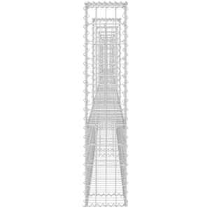 Gabionový koš ve tvaru U s 8 sloupky železo 860 x 20 x 100 cm - obrázek 4
