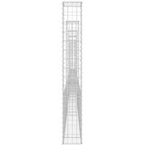 Gabionový koš ve tvaru U se 6 sloupky železo 620 x 20 x 150 cm - obrázek 4