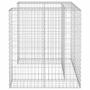Gabionová zástěna pro popelnici pozinkovaná ocel 110x100x110 cm - obrázek 4
