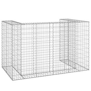 Gabionová zástěna pro popelnice pozinkovaná ocel 180x100x110 cm - obrázek 5