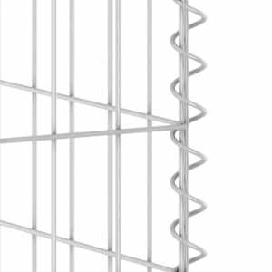 Gabionová zástěna pro popelnice pozinkovaná ocel 180x100x110 cm - obrázek 6
