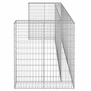 Gabionová zástěna pro popelnice pozinkovaná ocel 325x100x110 cm - obrázek 4