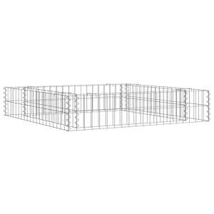 Gabionový vyvýšený záhon pozinkovaná ocel 100 x 100 x 20 cm - obrázek 7