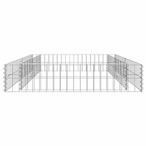 Gabionový vyvýšený záhon pozinkovaná ocel 200 x 100 x 20 cm - obrázek 6