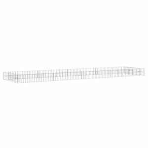 Gabionový vyvýšený záhon pozinkovaná ocel 400 x 100 x 20 cm - obrázek 1