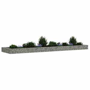 Gabionový vyvýšený záhon pozinkovaná ocel 400 x 100 x 20 cm - obrázek 4
