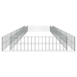 Gabionový vyvýšený záhon pozinkovaná ocel 500 x 100 x 20 cm - obrázek 6