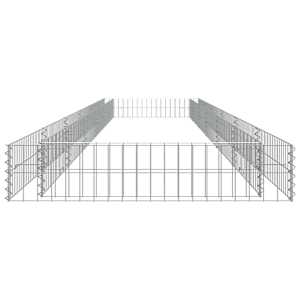 Gabionový vyvýšený záhon pozinkovaná ocel 600 x 100 x 20 cm - obrázek 6
