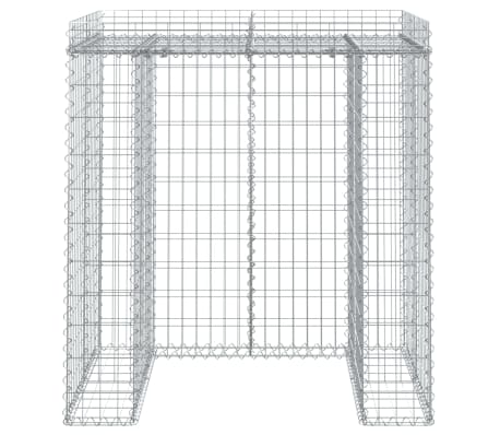 vidaXL Schanskorf voor vuilnisbak 110x91x120 cm gegalvaniseerd ijzer