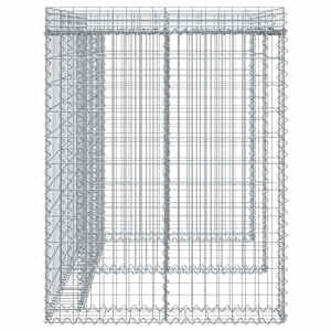 Gabionová stěna na popelnice 192x91x120 cm pozinkované železo - obrázek 4