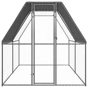 Venkovní klec pro kuřata 2 x 4 x 2 m pozinkovaná ocel - obrázek 2