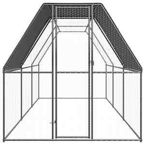 Venkovní klec pro kuřata 2 x 6 x 2 m pozinkovaná ocel - obrázek 2