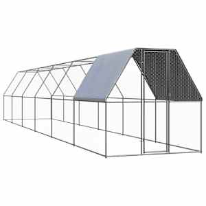 Venkovní klec pro kuřata 2 x 12 x 2 m pozinkovaná ocel - obrázek 1