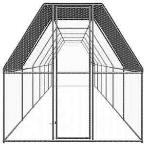 Venkovní klec pro kuřata 2 x 12 x 2 m pozinkovaná ocel - obrázek 2