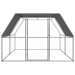 Venkovní klec pro kuřata 3 x 4 x 2 m pozinkovaná ocel - obrázek 2