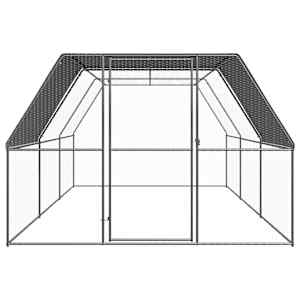 Venkovní klec pro kuřata 3 x 6 x 2 m pozinkovaná ocel - obrázek 2