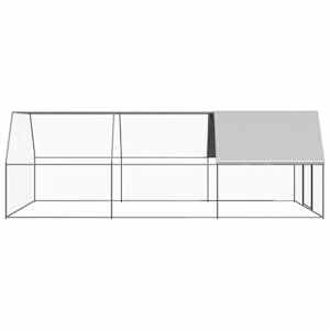 Venkovní klec pro kuřata 3 x 6 x 2 m pozinkovaná ocel - obrázek 3