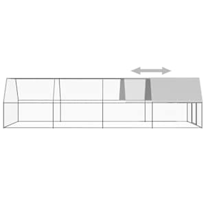 Venkovní klec pro kuřata 3 x 8 x 2 m pozinkovaná ocel - obrázek 4