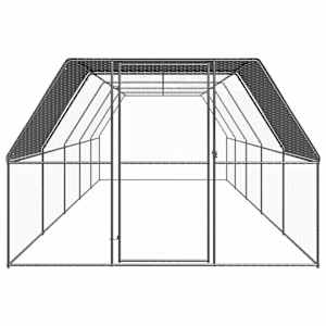 Venkovní klec pro kuřata 3 x 10 x 2 m pozinkovaná ocel - obrázek 2