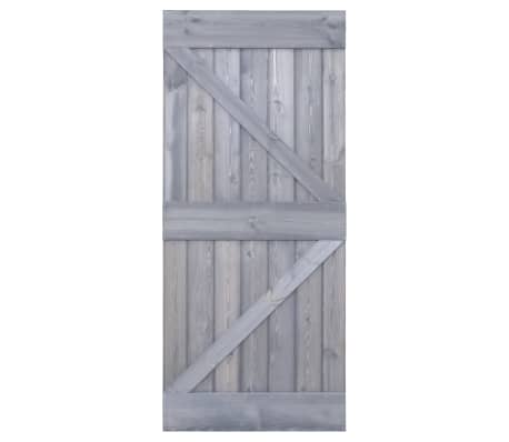 vidaXL Porte coulissante avec kit de quincaillerie 80x210cm Pin massif