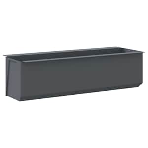 Květinové truhlíky na europalety 12 ks šedé 36x13,5x9,5 cm PP - obrázek 6