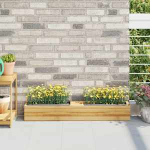 Květinové truhlíky na europalety 12 ks šedé 36x13,5x9,5 cm PP - obrázek 1