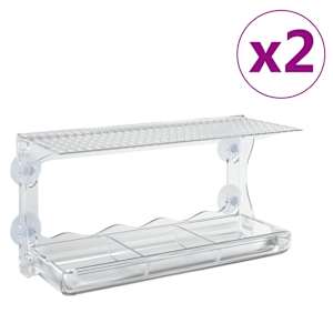 vidaXL aknale kinnituvad linnus&ouml;&ouml;gimajad 2 tk, akr&uuml;&uuml;l, 30 x 12 x 15 cm