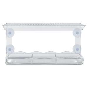 Okenní krmítka pro ptáky 2 ks akryl 30 x 12 x 15 cm - obrázek 4