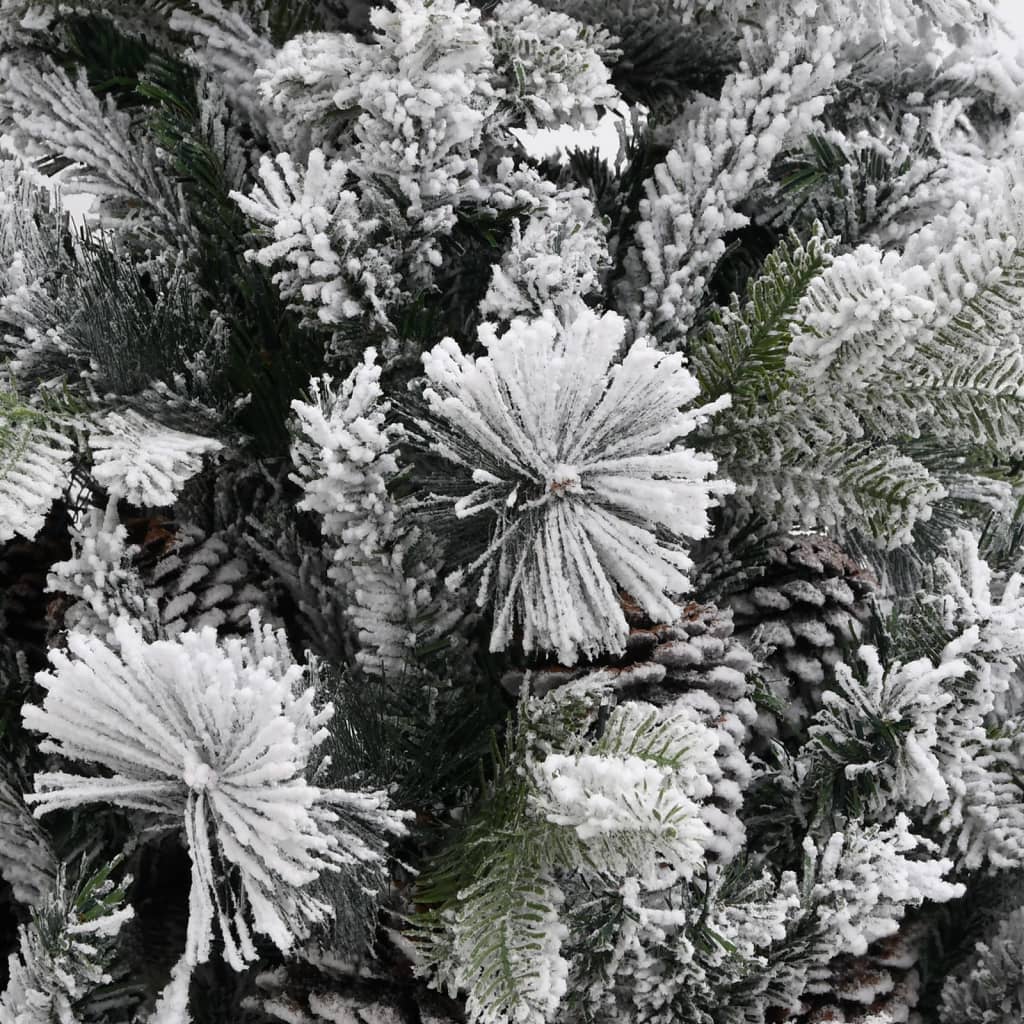 Thumbnail - vidaXL Weihnachtsbaum mit Zapfen Beschneit 195 cm PVC & PE