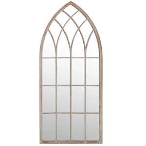 Zahradní zrcadlo pískové 100 x 45 cm železo do exteriéru - obrázek 3