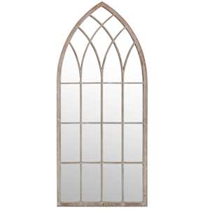 Zahradní zrcadlo pískové 70 x 30 cm železo pro použití venku - obrázek 3