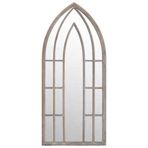 Zahradní zrcadlo pískové 100 x 45 cm železo pro použití venku - obrázek 2