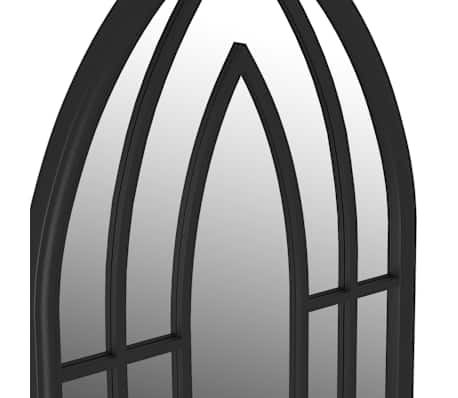Miroir de décoration vidaXL Tuinspiegel 100x45 cm ijzer zwart318342