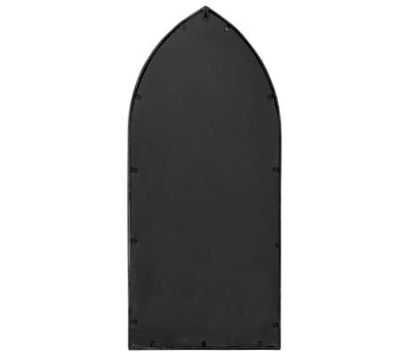 VidaXL Tuinspiegel 100x45 Cm IJzer Zwart - Buiten Spiegel Met Roesteffect - Decoratief & Ruimte Vergrotend