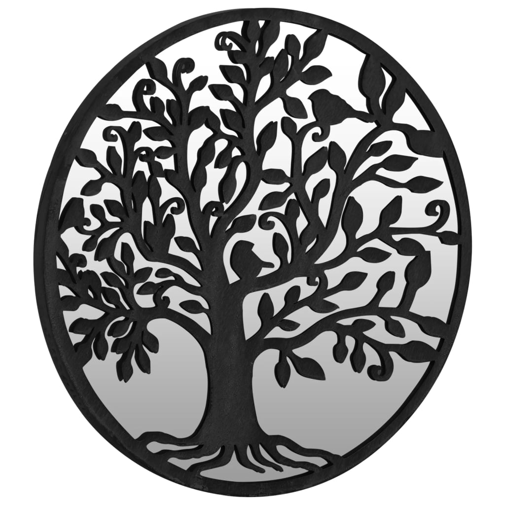 Thumbnail - vidaXL Gartenspiegel Schwarz 40x2,5 cm Eisen Rund