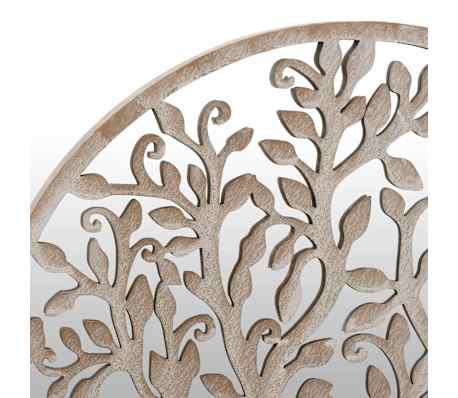 Miroir De Jardin Noir VidaXL - Diamètre 40 Cm, épaisseur 3 Cm - Fer Rond Pour Extérieur - Décoratif Et Fonctionnel - Neuf