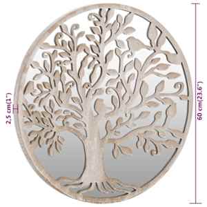 Zahradní zrcadlo pískové 60 x 2,5 cm železo kulaté do exteriéru - obrázek 6