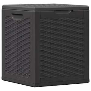 vidaXL aia hoiukast 90 l, must, PP rotang