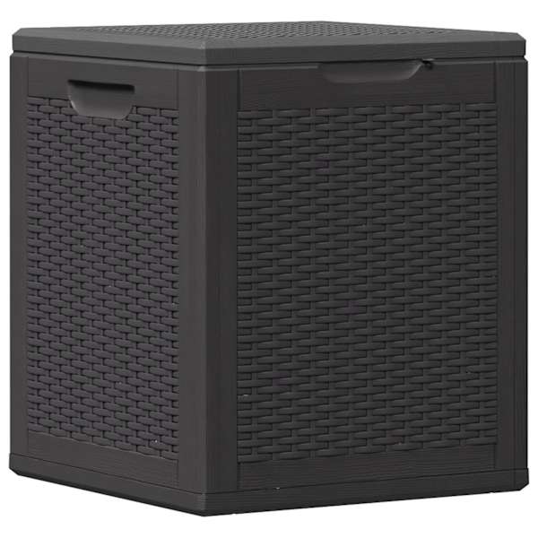 vidaXL aia hoiukast 90 l, must, PP rotang