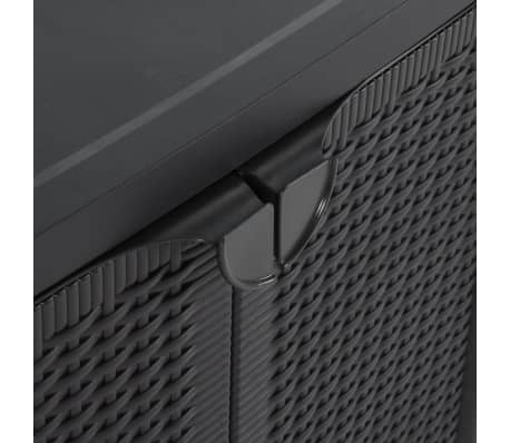 vidaXL Gartenschrank Schwarz 65x45x88 cm PP RattanOptik vidaXL.de