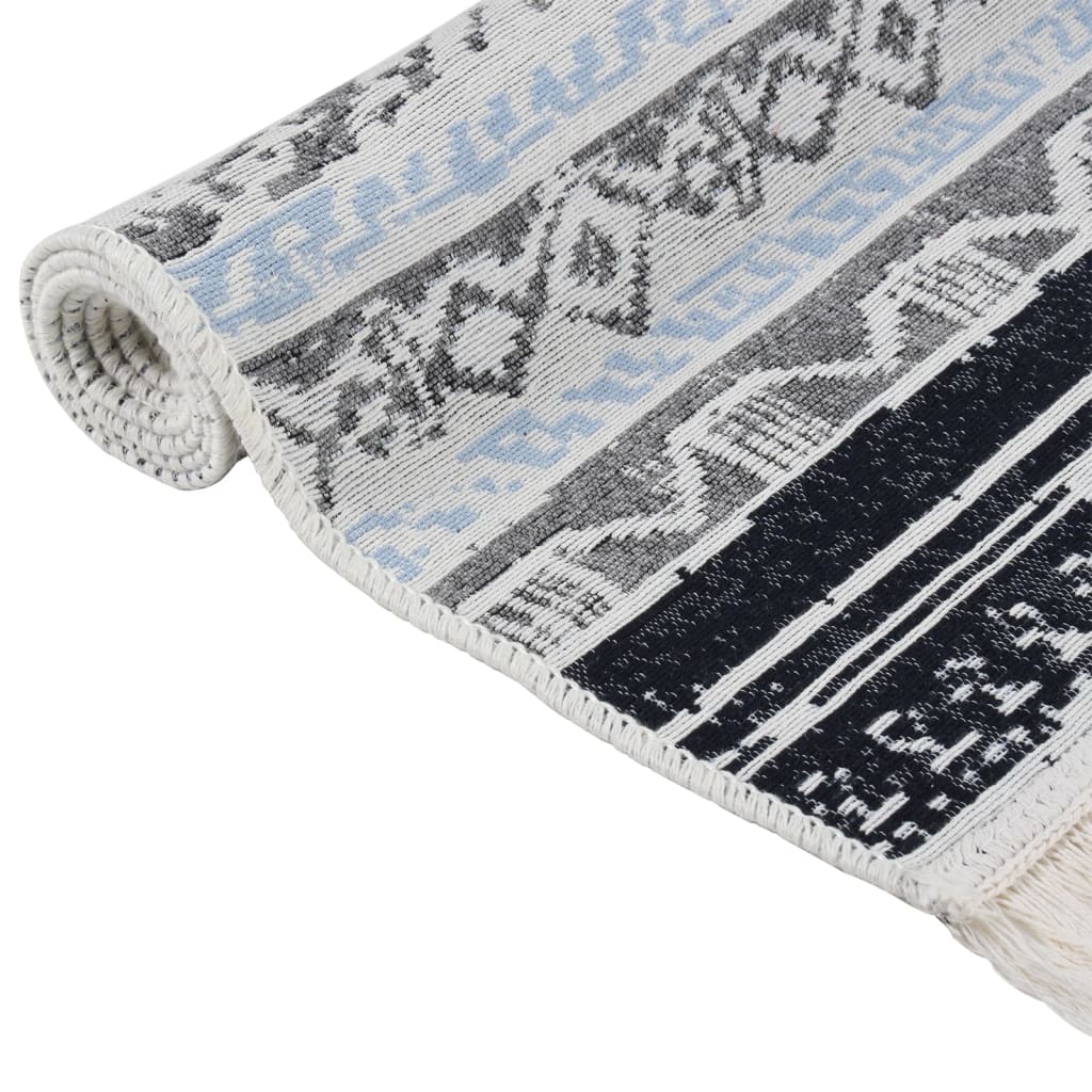 Preproga roza in nežno modra 80x150 cm bombaž