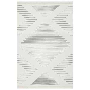 vidaXL Covor, gri închis, 160x230 cm, bumbac