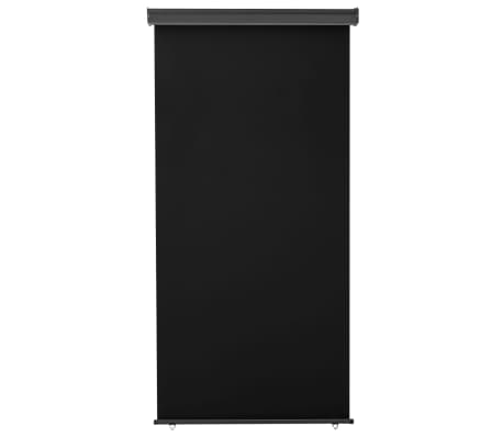 vidaXL Balkon-Seitenmarkise 122x250 cm Schwarz