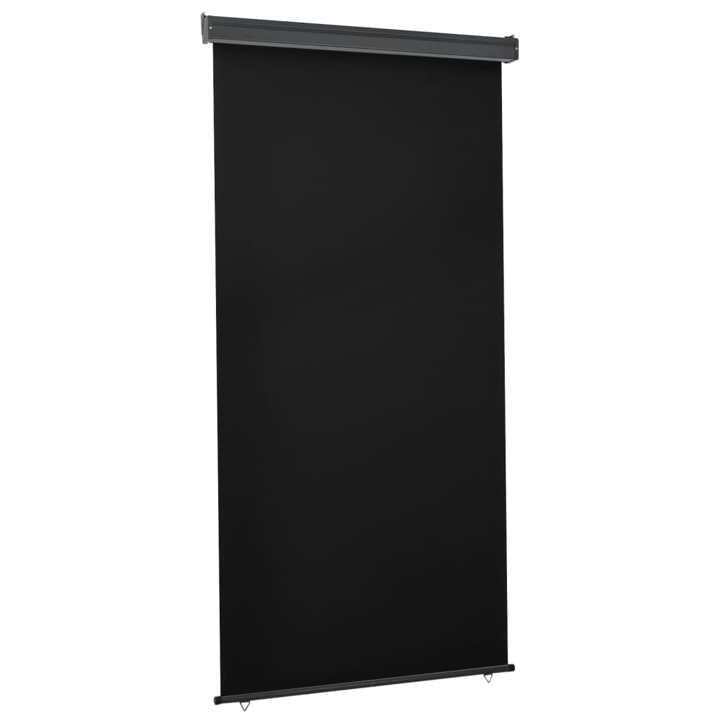 vida XL Balkon-Seitenmarkise 117x 250 cm Schwarz
