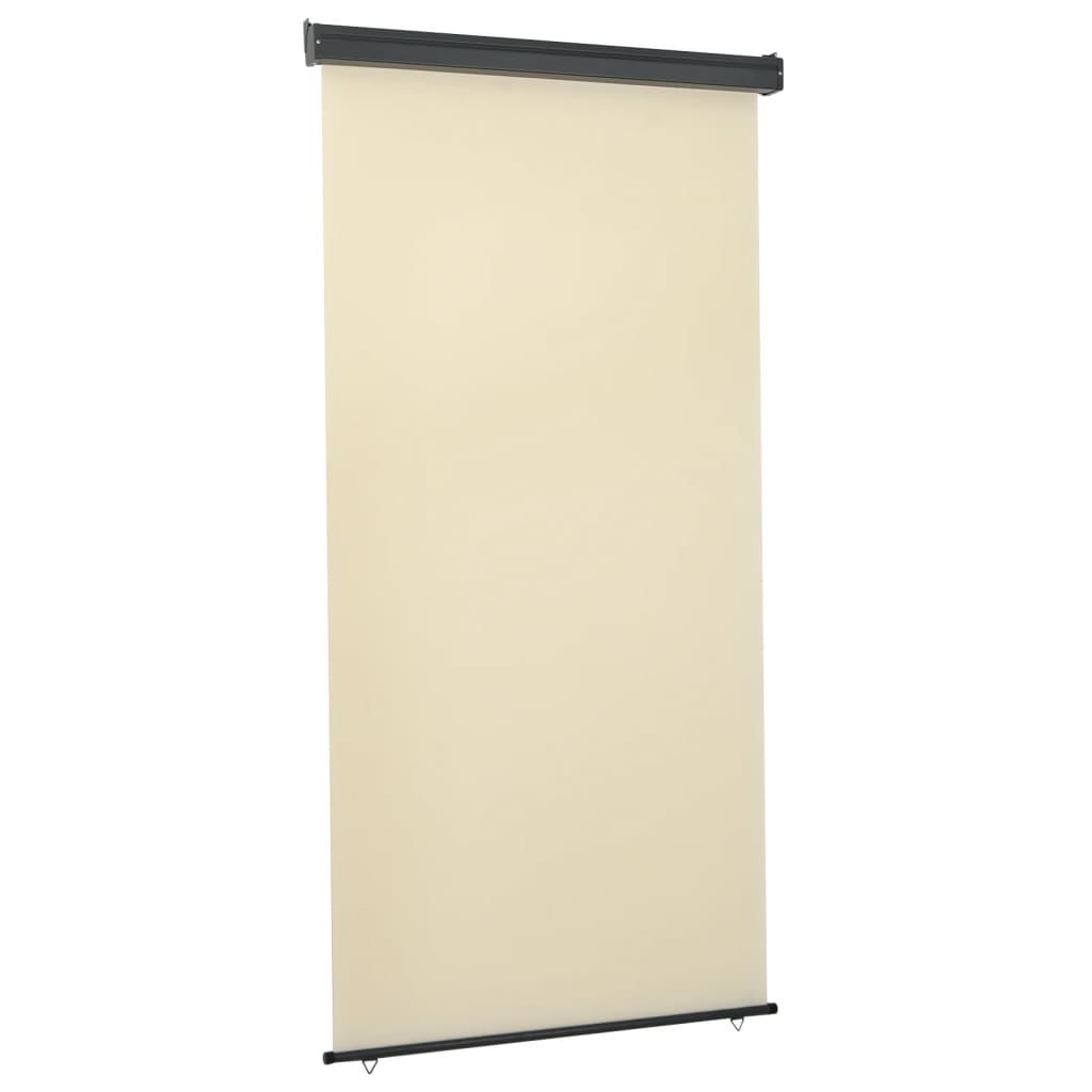 vida XL Balkon-Seitenmarkise 117x 250 cm Creme