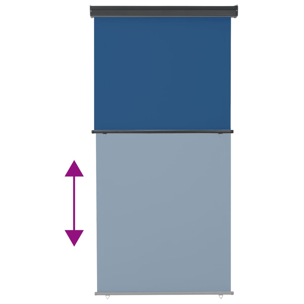 kék oldalsó terasznapellenző 117 x 250 cm