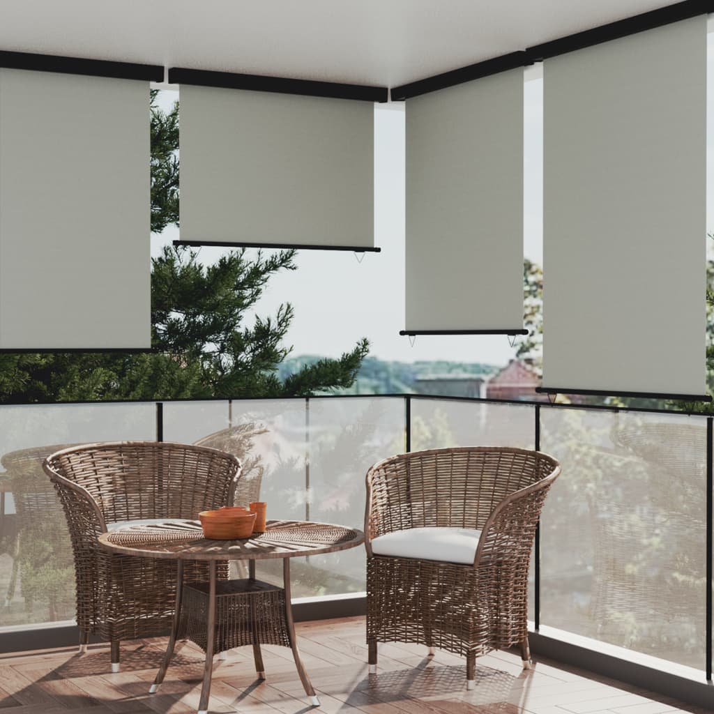 Balkon-Seitenmarkise 122×250 cm Grau kaufen